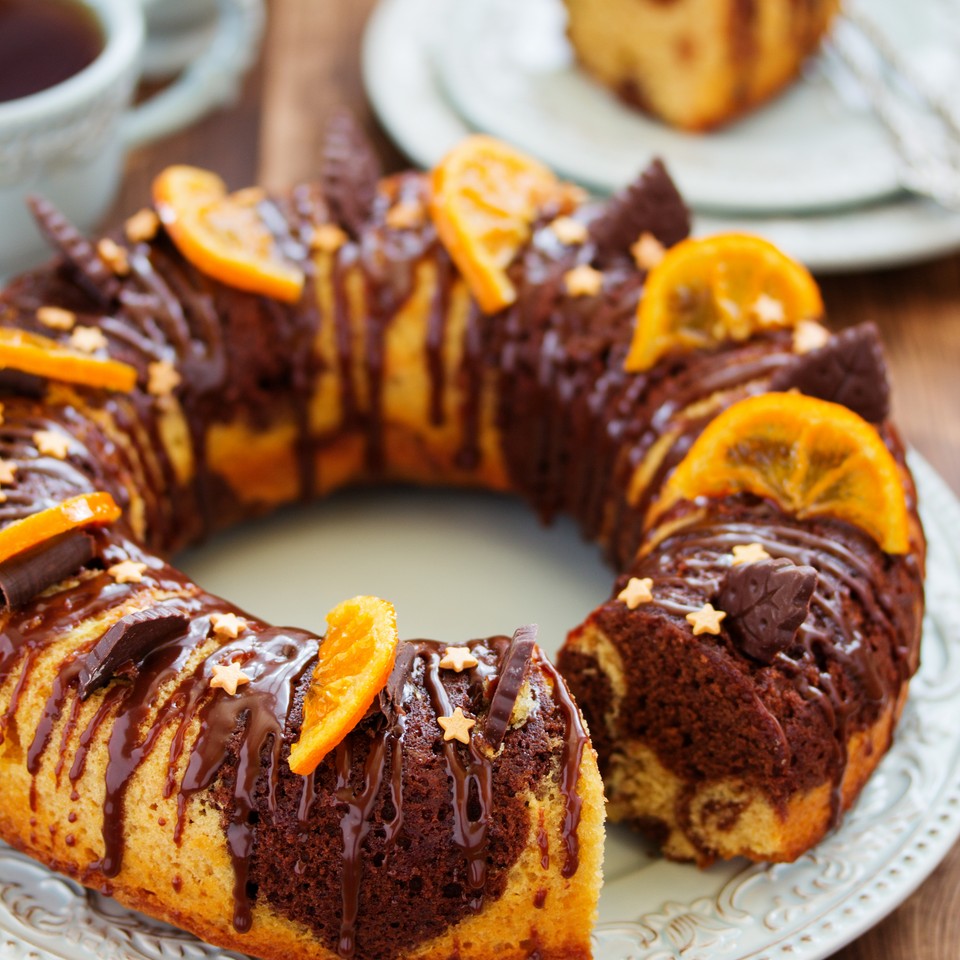 Chocolate Orange Marble Cake recipe