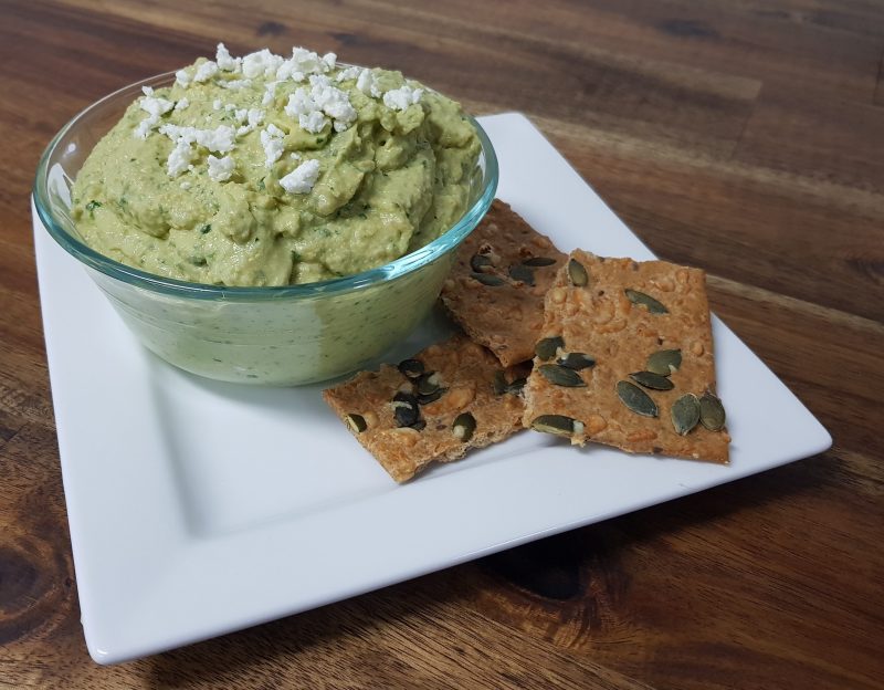 Spinach and Feta Hommus