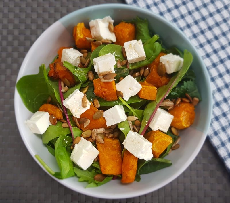 Roasted Pumpkin and Feta Salad