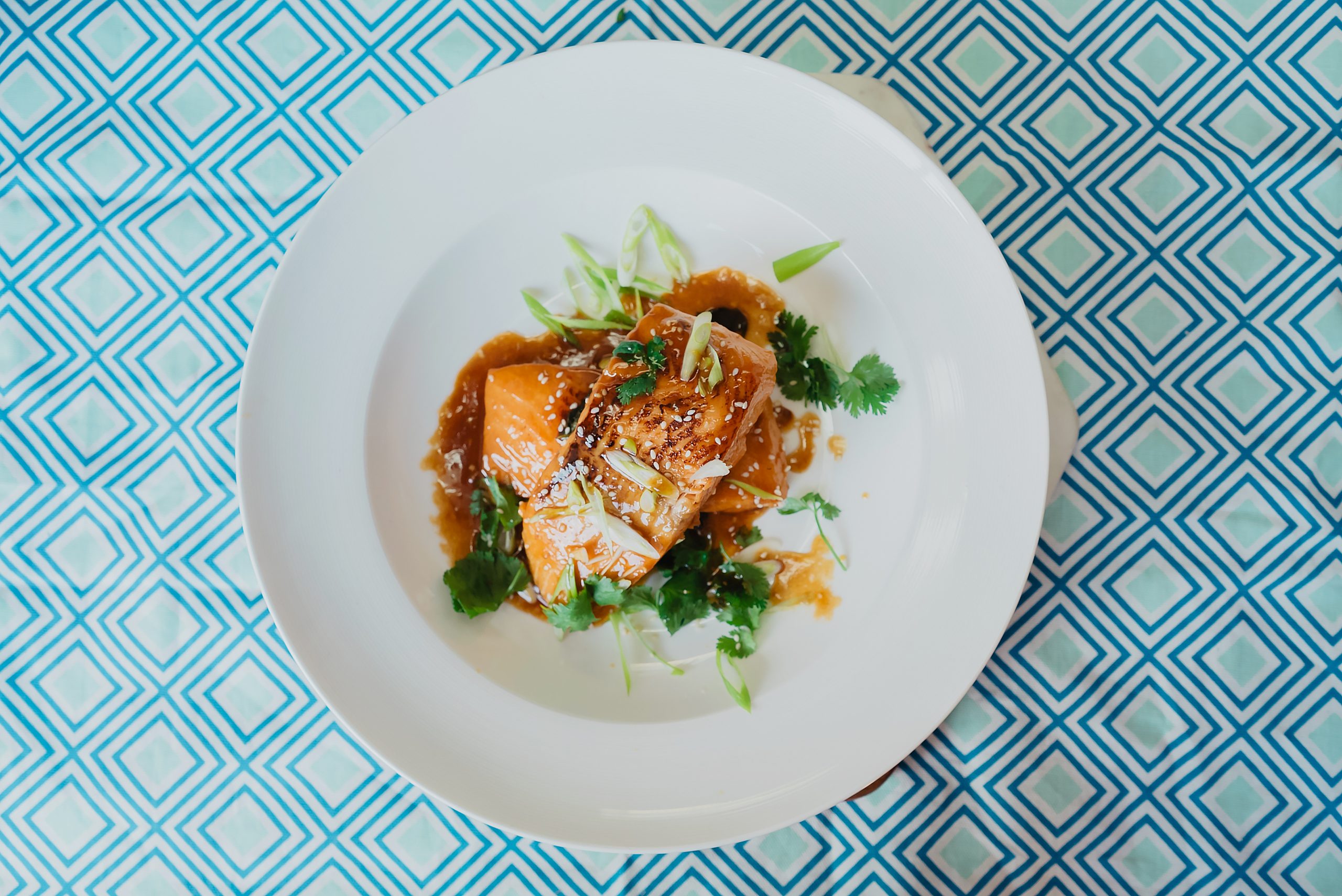 Thai style Salmon with Coconut Aminos & Honey Sauce