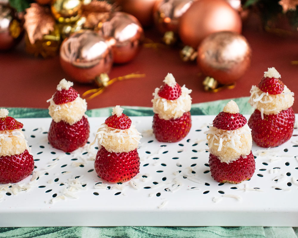 Coconut Santa Berries