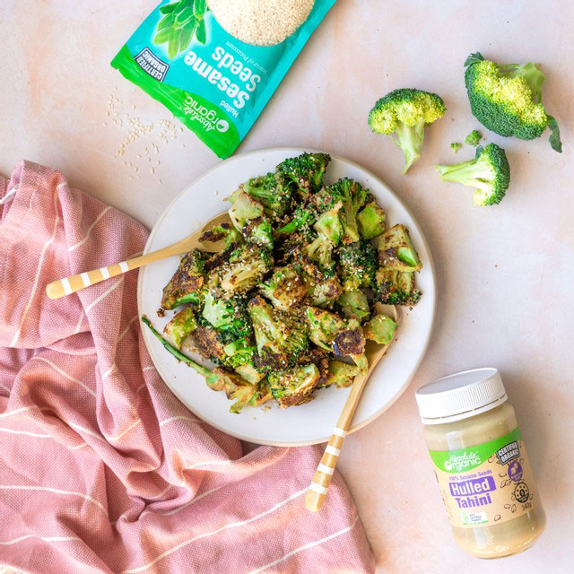 Sesame-Miso Broccoli